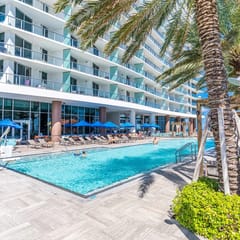 2BR Ocean View | Balcony, Pool, Gym & Beach Access