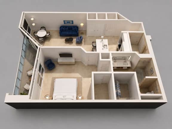 FontaineBleau|1BR Low Floor w/ Ocean & Resort View - Image 2
